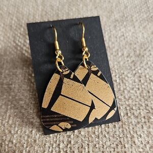 Starbucks Gift Card Guitar Pick Earrings